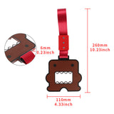 Kawaii Domo Monster Kun JDM Tsurikawa Drift Subway Train Bus Handle Strap – Universal Car Interior Hanging Charm, Red Nylon X1