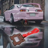 Kawaii Domo Monster Kun JDM Tsurikawa Drift Subway Train Bus Handle Strap – Universal Car Interior Hanging Charm, Red PVC X1
