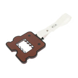 Kawaii Domo Monster Kun JDM Tsurikawa Drift Subway Train Bus Handle Strap – Universal Car Interior Hanging Charm, White PVC X1