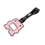 Kawaii Domo Monster Kun JDM Tsurikawa Drift Subway Train Bus Handle Strap – Universal Car Interior Hanging Charm, Black PVC X2