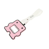 Kawaii Domo Monster Kun JDM Tsurikawa Drift Subway Train Bus Handle Strap – Universal Car Interior Hanging Charm, White PVC X1