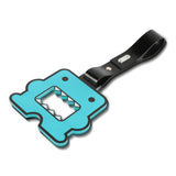 Kawaii Domo Monster Kun JDM Tsurikawa Drift Subway Train Bus Handle Strap – Universal Car Interior Hanging Charm, Black PVC X2
