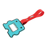 Kawaii Domo Monster Kun JDM Tsurikawa Drift Subway Train Bus Handle Strap – Universal Car Interior Hanging Charm, Red PVC X1