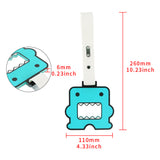Kawaii Domo Monster Kun JDM Tsurikawa Drift Subway Train Bus Handle Strap – Universal Car Interior Hanging Charm, White PVC X1