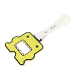 Kawaii Domo Monster Kun JDM Tsurikawa Drift Subway Train Bus Handle Strap – Universal Car Interior Hanging Charm, White PVC X1