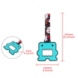 Kawaii Domo Monster Kun JDM Tsurikawa Drift Subway Train Bus Handle Strap – Universal Car Interior Hanging Charm, Bosozoku Black Cats Pattern Retro Nylon Strap X1
