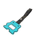 Kawaii Domo Monster Kun JDM Tsurikawa Drift Subway Train Bus Handle Strap – Universal Car Interior Hanging Charm, Bosozoku Black Clouds Pattern Retro Nylon Strap X1