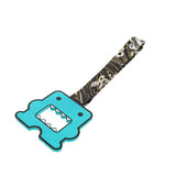 Kawaii Domo Monster Kun JDM Tsurikawa Drift Subway Train Bus Handle Strap – Universal Car Interior Hanging Charm, Bosozoku Green Waves Pattern Retro Nylon Strap X1