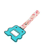Kawaii Domo Monster Kun JDM Tsurikawa Drift Subway Train Bus Handle Strap – Universal Car Interior Hanging Charm, Bosozoku Pink Flowers Pattern Retro Nylon Strap X1