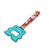 Kawaii Domo Monster Kun JDM Tsurikawa Drift Subway Train Bus Handle Strap – Universal Car Interior Hanging Charm, Bosozoku Red Cats Pattern Retro Nylon Strap X1