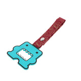 Kawaii Domo Monster Kun JDM Tsurikawa Drift Subway Train Bus Handle Strap – Universal Car Interior Hanging Charm, Bosozoku Red Clouds Pattern Retro Nylon Strap X1