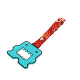 Kawaii Domo Monster Kun JDM Tsurikawa Drift Subway Train Bus Handle Strap – Universal Car Interior Hanging Charm, Bosozoku Red Waves Pattern Retro Nylon Strap X1