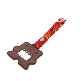 Kawaii Domo Monster Kun JDM Tsurikawa Drift Subway Train Bus Handle Strap – Universal Car Interior Hanging Charm, Bosozoku Red Waves Pattern Retro Nylon Strap X1