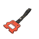 Kawaii Domo Monster Kun JDM Tsurikawa Drift Subway Train Bus Handle Strap – Universal Car Interior Hanging Charm, Bosozoku Black Clouds Pattern Retro Nylon Strap X1