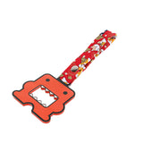 Kawaii Domo Monster Kun JDM Tsurikawa Drift Subway Train Bus Handle Strap – Universal Car Interior Hanging Charm, Bosozoku Red Dogs Pattern Retro Nylon Strap X1