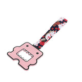 Kawaii Domo Monster Kun JDM Tsurikawa Drift Subway Train Bus Handle Strap – Universal Car Interior Hanging Charm, Bosozoku Black Cats Pattern Retro Nylon Strap X1