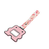Kawaii Domo Monster Kun JDM Tsurikawa Drift Subway Train Bus Handle Strap – Universal Car Interior Hanging Charm, Bosozoku Pink Flowers Pattern Retro Nylon Strap X1