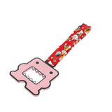 Kawaii Domo Monster Kun JDM Tsurikawa Drift Subway Train Bus Handle Strap – Universal Car Interior Hanging Charm, Bosozoku Red Dogs Pattern Retro Nylon Strap X1