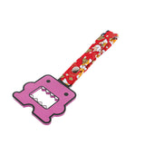 Kawaii Domo Monster Kun JDM Tsurikawa Drift Subway Train Bus Handle Strap – Universal Car Interior Hanging Charm, Bosozoku Red Dogs Pattern Retro Nylon Strap X1