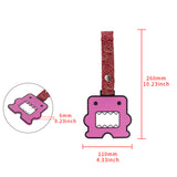 Kawaii Domo Monster Kun JDM Tsurikawa Drift Subway Train Bus Handle Strap – Universal Car Interior Hanging Charm, Bosozoku Red Clouds Pattern Retro Nylon Strap X1