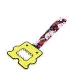Kawaii Domo Monster Kun JDM Tsurikawa Drift Subway Train Bus Handle Strap – Universal Car Interior Hanging Charm, Bosozoku Black Cats Pattern Retro Nylon Strap X1