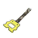 Kawaii Domo Monster Kun JDM Tsurikawa Drift Subway Train Bus Handle Strap – Universal Car Interior Hanging Charm, Bosozoku Green Waves Pattern Retro Nylon Strap X1