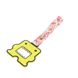 Kawaii Domo Monster Kun JDM Tsurikawa Drift Subway Train Bus Handle Strap – Universal Car Interior Hanging Charm, Bosozoku Pink Flowers Pattern Retro Nylon Strap X1