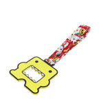 Kawaii Domo Monster Kun JDM Tsurikawa Drift Subway Train Bus Handle Strap – Universal Car Interior Hanging Charm, Bosozoku Red Cats Pattern Retro Nylon Strap X1