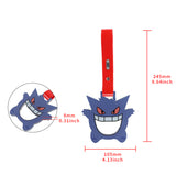 Anime GENGAR JDM Tsurikawa Drift Subway Train Bus Handle Strap – Universal Car Interior Hanging Charm, PVC Strap X2