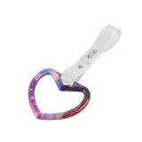 Heart Shape JDM Tsurikawa Drift Subway Train Bus Handle Strap – Universal Car Interior Hanging Charm, White PVC X2