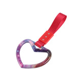 Heart Shape JDM Tsurikawa Drift Subway Train Bus Handle Strap – Universal Car Interior Hanging Charm, Red Nylon X2