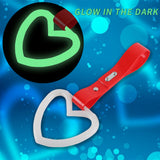Heart Shape JDM Tsurikawa Drift Subway Train Bus Handle Strap – Universal Car Interior Hanging Charm, Red PVC X1