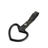 Heart Shape JDM Tsurikawa Drift Subway Train Bus Handle Strap – Universal Car Interior Hanging Charm, Bosozoku Black Clouds Pattern Retro Nylon Strap X1