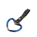 Heart Shape JDM Tsurikawa Drift Subway Train Bus Handle Strap – Universal Car Interior Hanging Charm, Bosozoku Black Clouds Pattern Retro Nylon Strap X1