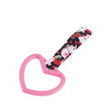 Heart Shape JDM Tsurikawa Drift Subway Train Bus Handle Strap – Universal Car Interior Hanging Charm, Bosozoku Black Cats Pattern Retro Nylon Strap X1