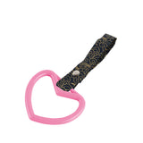 Heart Shape JDM Tsurikawa Drift Subway Train Bus Handle Strap – Universal Car Interior Hanging Charm, Bosozoku Black Clouds Pattern Retro Nylon Strap X1
