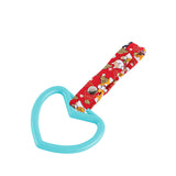 Heart Shape JDM Tsurikawa Drift Subway Train Bus Handle Strap – Universal Car Interior Hanging Charm, Bosozoku Red Dogs Pattern Retro Nylon Strap X1