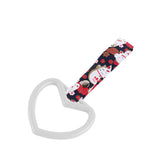 Heart Shape JDM Tsurikawa Drift Subway Train Bus Handle Strap – Universal Car Interior Hanging Charm, Bosozoku Black Cats Pattern Retro Nylon Strap X1