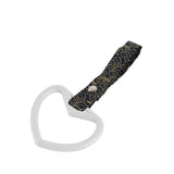 Heart Shape JDM Tsurikawa Drift Subway Train Bus Handle Strap – Universal Car Interior Hanging Charm, Bosozoku Black Clouds Pattern Retro Nylon Strap X1