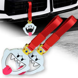 Anime KingBoo JDM Tsurikawa Drift Subway Train Bus Handle Strap – Universal Car Interior Hanging Charm, Nylon Strap X2