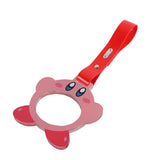 Anime Kirby JDM Tsurikawa Drift Subway Train Bus Handle Strap – Universal Car Interior Hanging Charm, PVC Strap X2