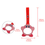Anime Kirby JDM Tsurikawa Drift Subway Train Bus Handle Strap – Universal Car Interior Hanging Charm, PVC Strap X2