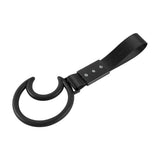 Moon Shape JDM Tsurikawa Drift Subway Train Bus Handle Strap – Universal Car Interior Hanging Charm, Black Nylon X2