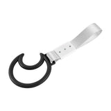 Moon Shape JDM Tsurikawa Drift Subway Train Bus Handle Strap – Universal Car Interior Hanging Charm, Silver Nylon X1