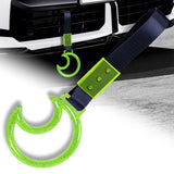 Moon Shape Crystal-Style Ring JDM Tsurikawa Drift Subway Train Bus Handle Strap – Universal Car Interior Hanging Charm, Navy Blue Nylon X1