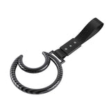 Moon Shape JDM Tsurikawa Drift Subway Train Bus Handle Strap – Universal Car Interior Hanging Charm, Black Nylon X2