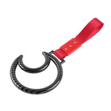 Moon Shape JDM Tsurikawa Drift Subway Train Bus Handle Strap – Universal Car Interior Hanging Charm, Red Nylon X1