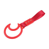 Moon Shape JDM Tsurikawa Drift Subway Train Bus Handle Strap – Universal Car Interior Hanging Charm, Red Nylon X1