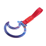 Moon Shape JDM Tsurikawa Drift Subway Train Bus Handle Strap – Universal Car Interior Hanging Charm, Red Nylon X1