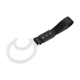 Moon Shape JDM Tsurikawa Drift Subway Train Bus Handle Strap – Universal Car Interior Hanging Charm, Black Nylon X2